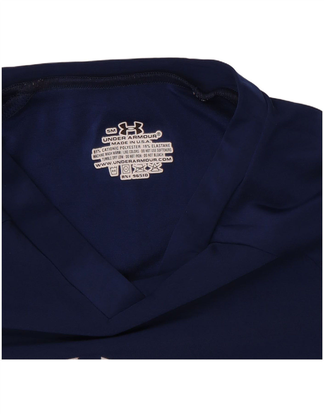 Maglietta da donna Under Armour Top Small in poliestere blu navy