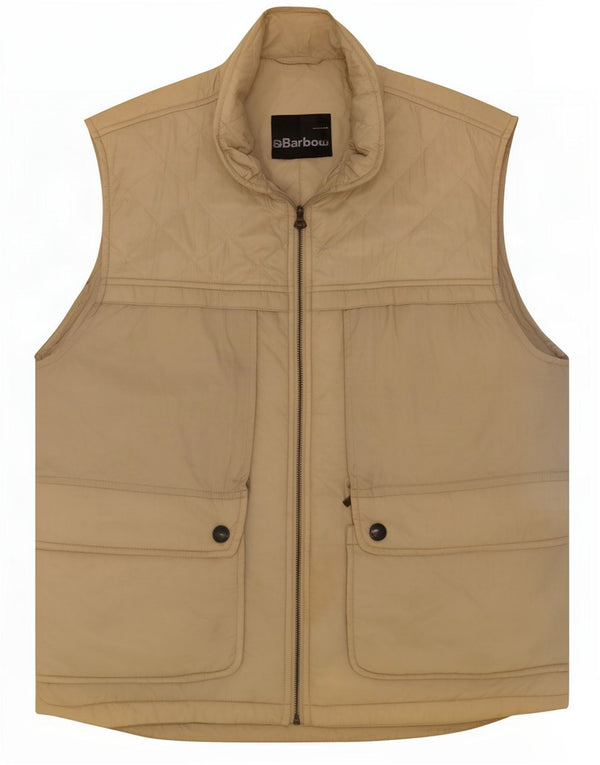 Gilet trapuntato da uomo Barbour UK 40 Large Beige in poliammide
