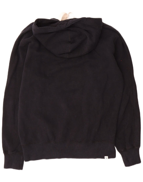 Felpa con cappuccio grafica da uomo Puma, cotone nero medio