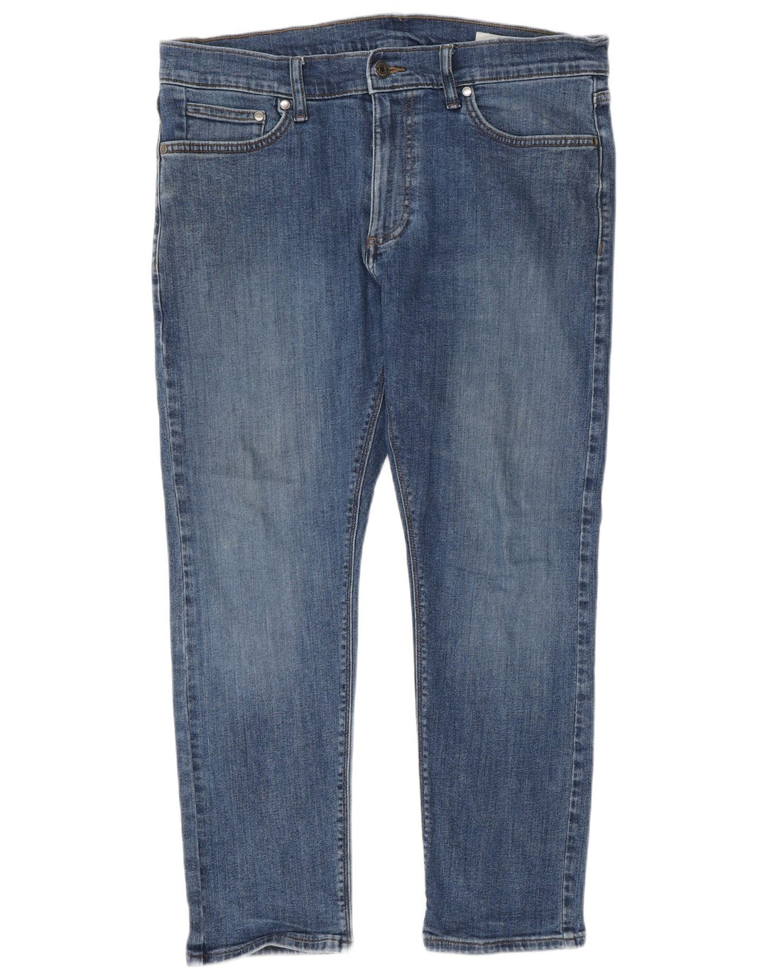 Jeans slim da uomo Marks & Spencer W34 L27 cotone blu
