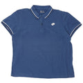 Polo da uomo LOTTO Large in cotone blu
