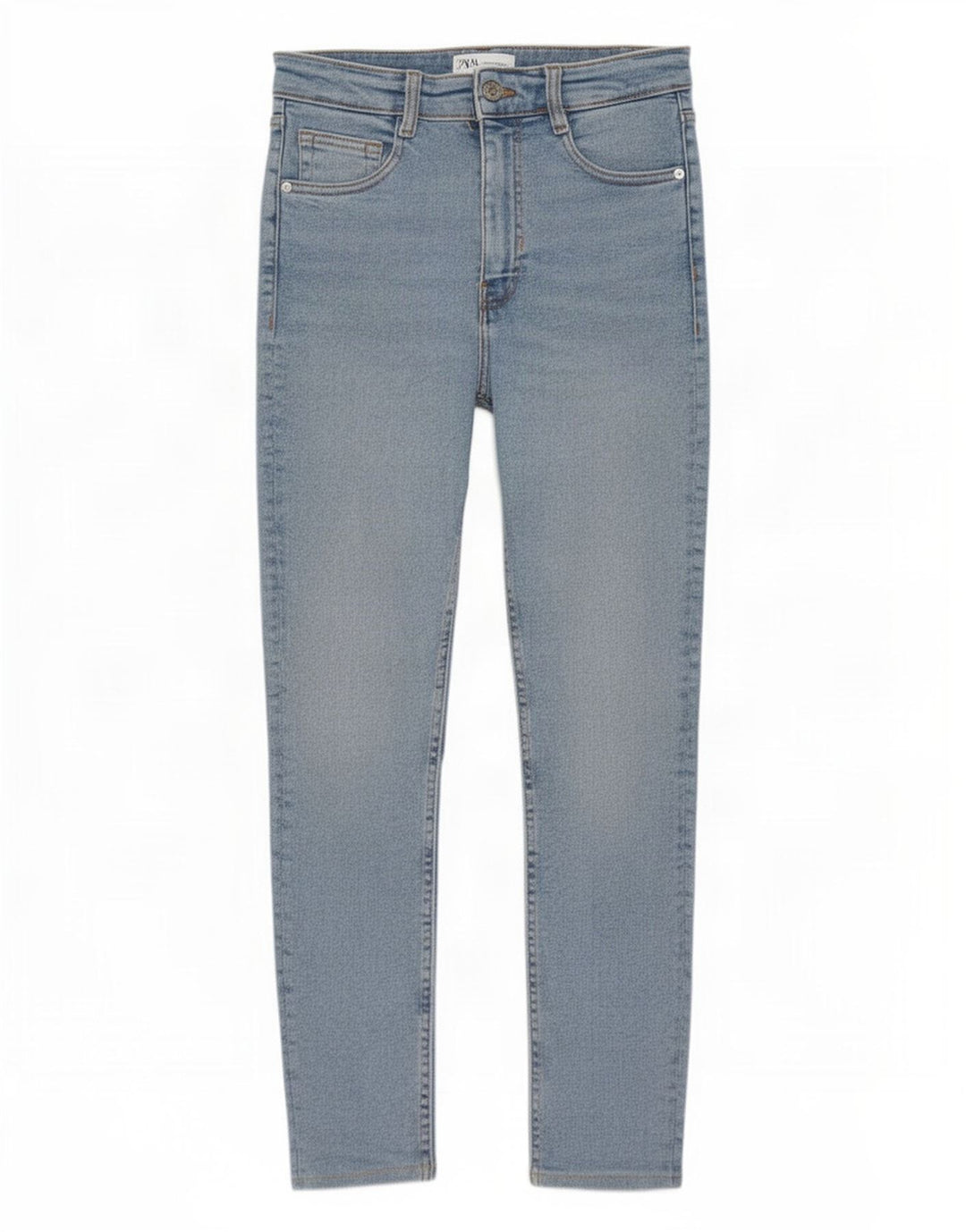 Jeans slim da donna Zara EU 38 piccoli W28 L26 blu