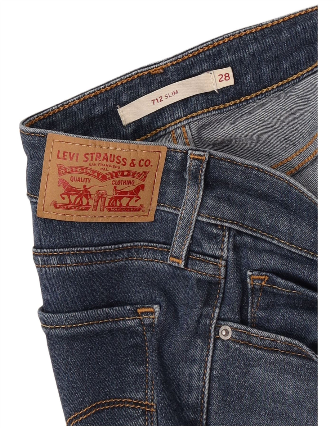 Jeans Levi's 712 Slim da donna W28 L32 Blu