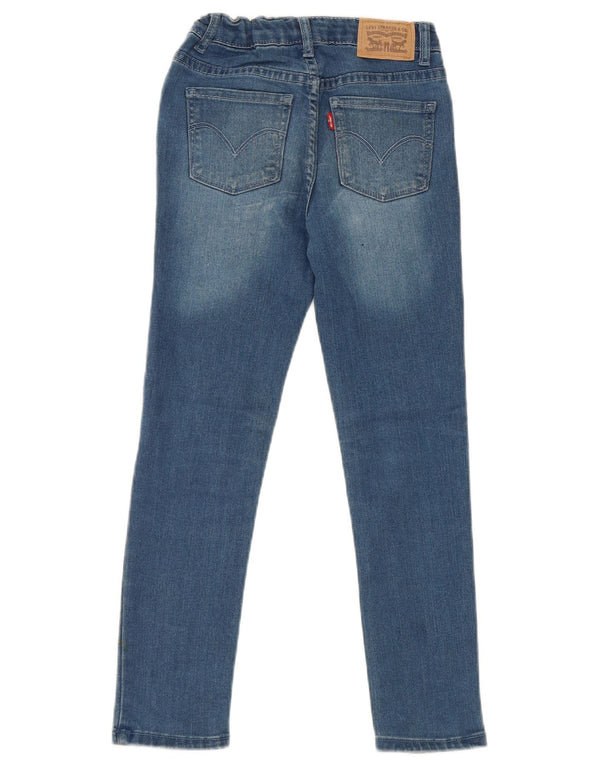 Levi's Girls 711 Skinny Jeans 7-8 anni W22 L22 Cotone Blu