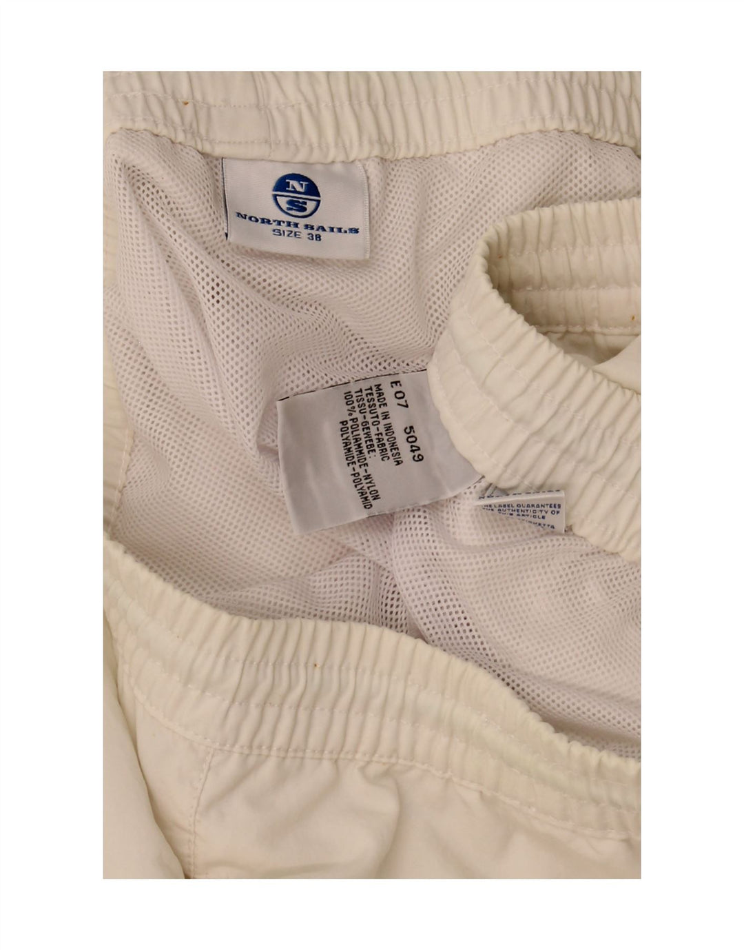 Pantaloncini da bagno da uomo North Sails XL in nylon bianco sporco