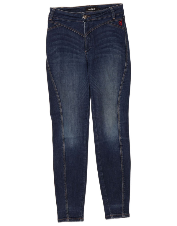 Jeans skinny da donna Desigual EU 36 Small W26 L27 Blu