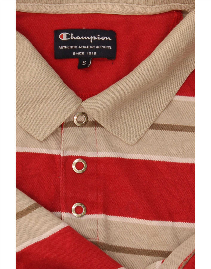 Polo da uomo Champion piccola a righe rosse