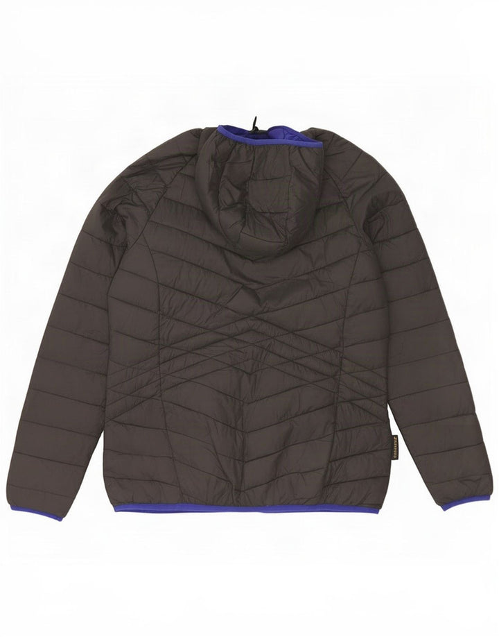 Giacca imbottita con cappuccio da donna Mountain Warehouse UK 16 Large in nylon grigio