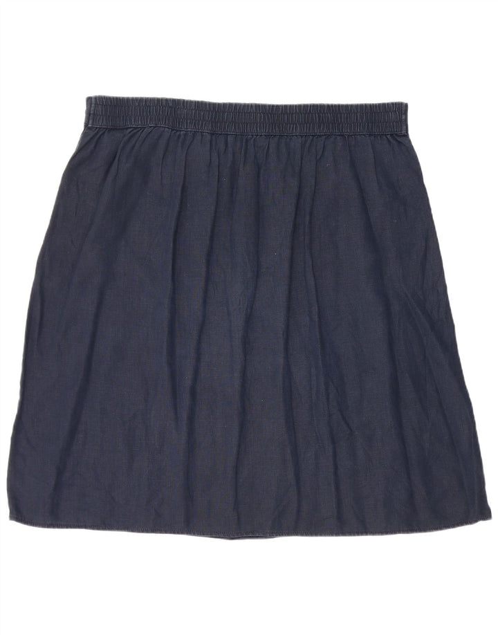Gonna a trapezio da donna Marks & Spencer W40 2XL Lino blu navy