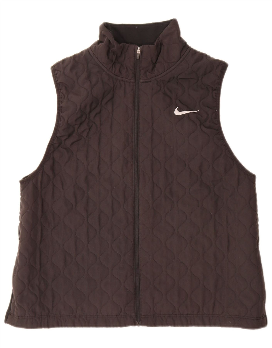 Gilet trapuntato da donna Nike UK 16 grande poliestere nero
