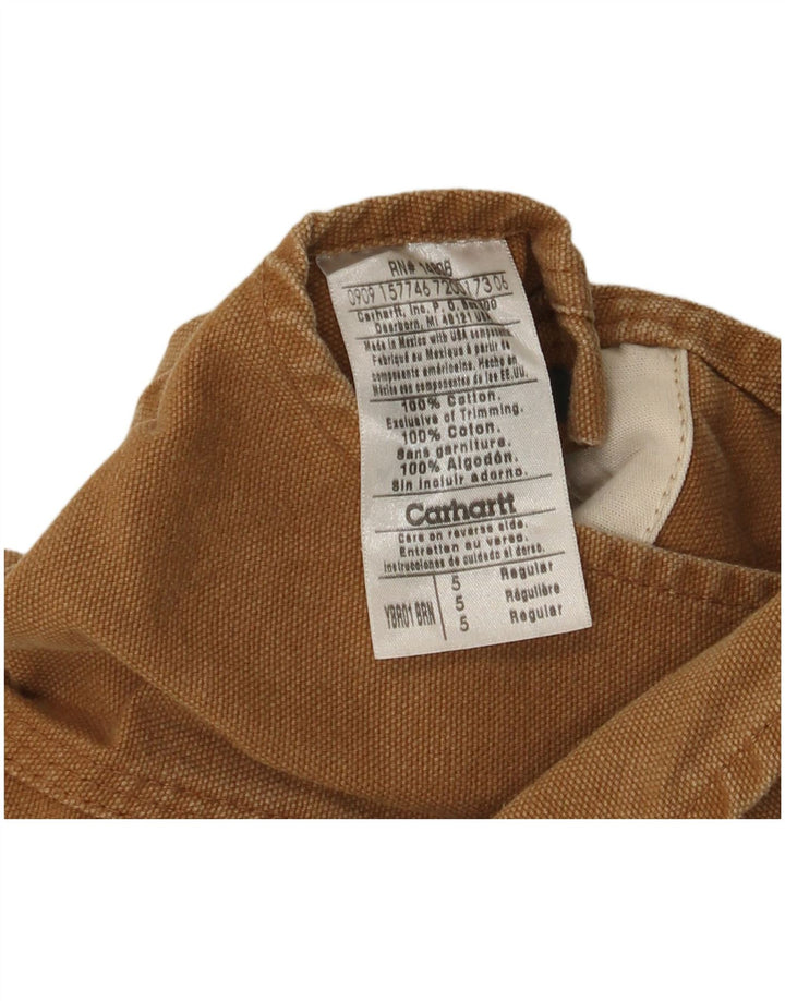 Pantaloni salopette da bambino CARHARTT 4-5 anni W24 L16 in cotone beige