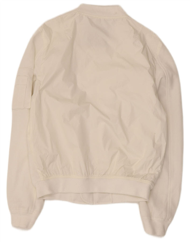 Giubbotto bomber da uomo Zara UK 38 nylon bianco medio