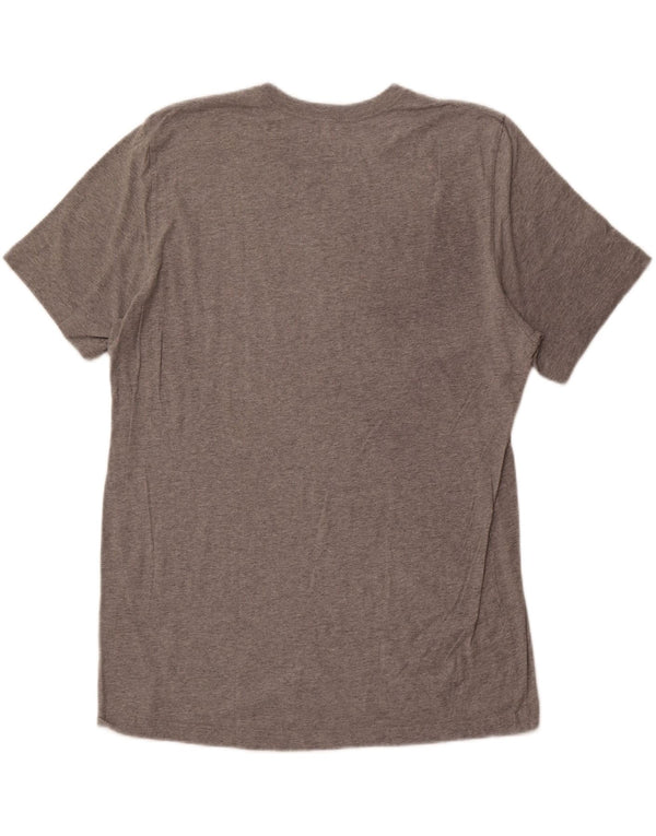 NIKE T-shirt grafica da uomo con vestibilità standard, XL, in cotone grigio