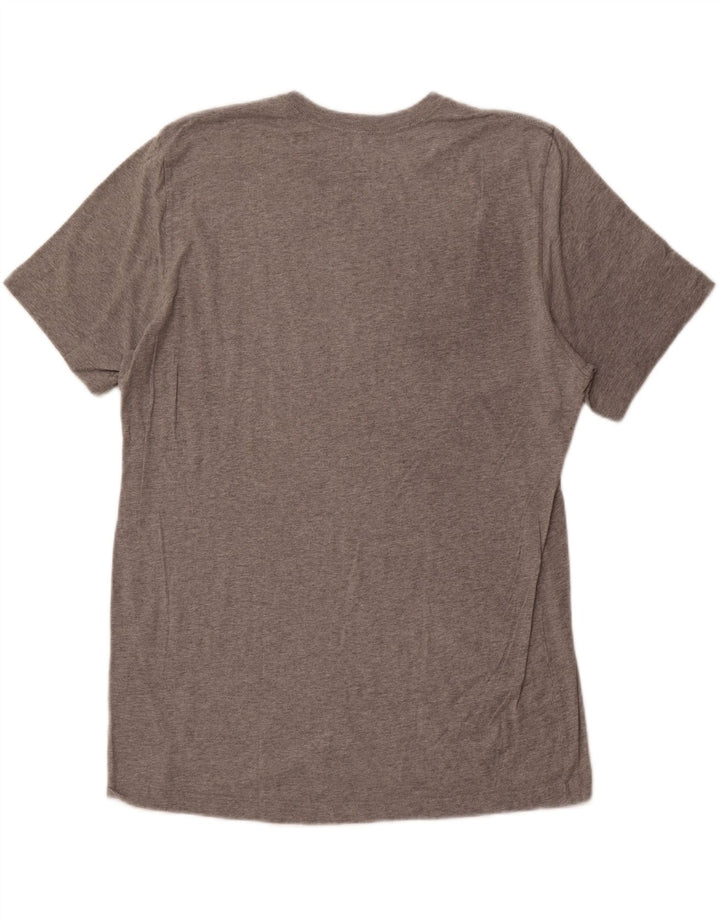 NIKE T-shirt grafica da uomo con vestibilità standard, XL, in cotone grigio