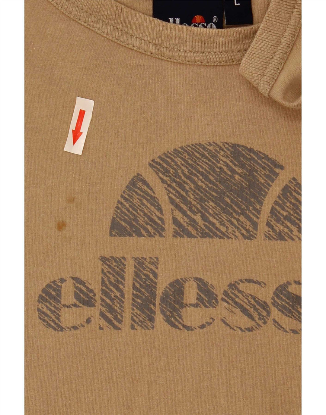 Top grafico da donna Ellesse manica lunga UK 16 grande marrone