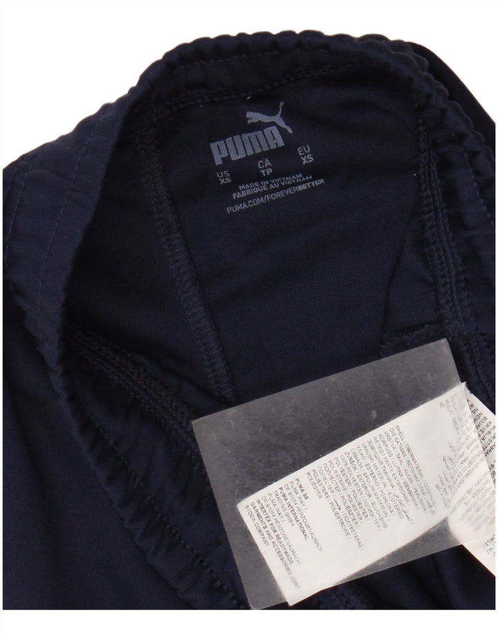 Pantaloni da tuta da uomo Puma XS in poliestere blu navy