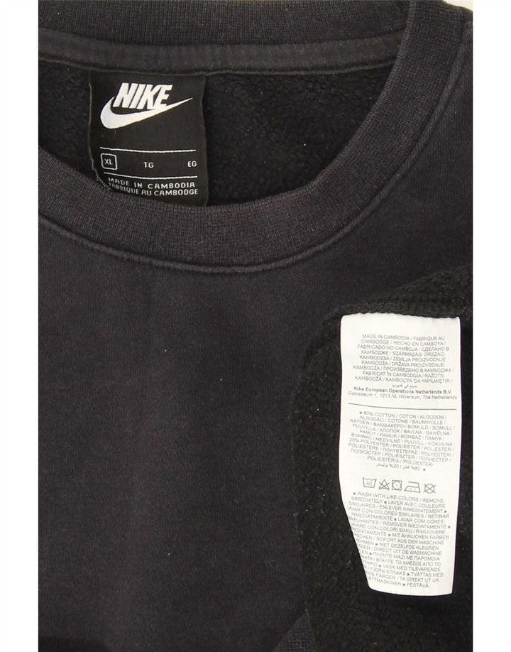 Felpa Nike Uomo Maglione XL Nero Cotone
