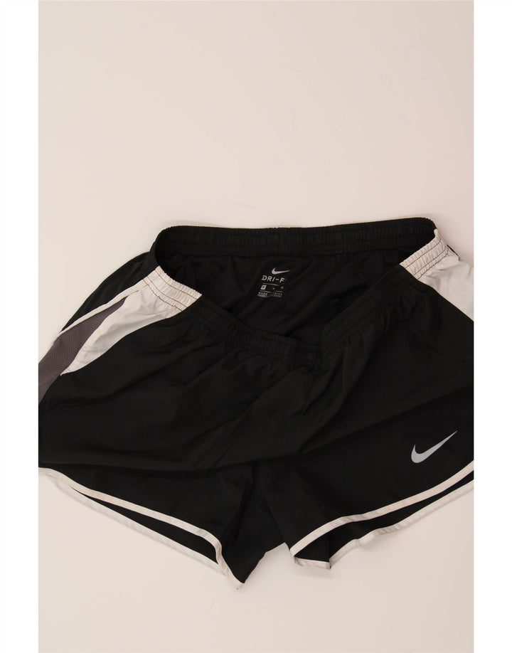 NIKE Womens Dri Fit Sport Shorts Medium Black Colourblock Vintage Nike and Second-Hand Nike from Messina Hembry 