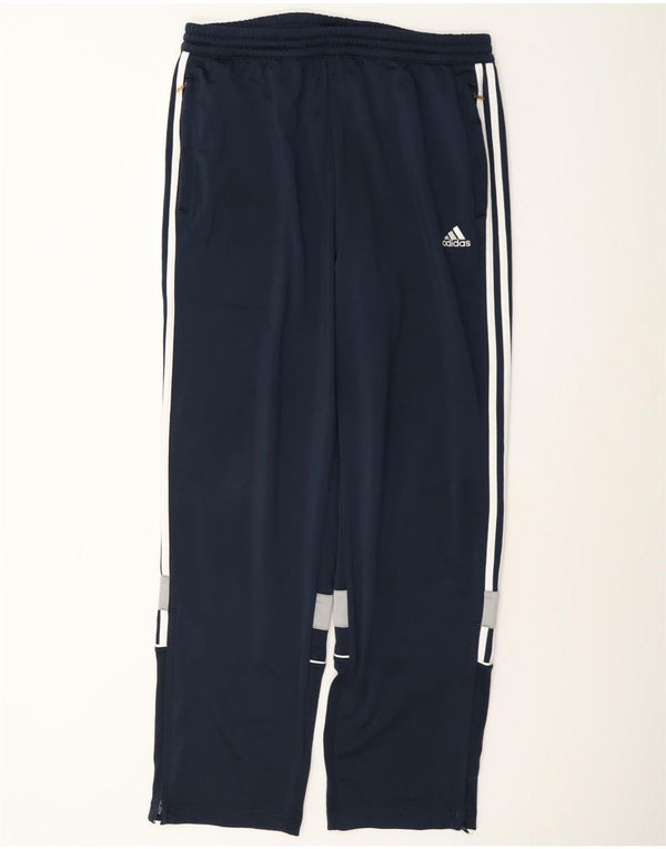 Adidas Mens Tracksuit Trousers UK 44/46 Large Navy Blue Colourblock