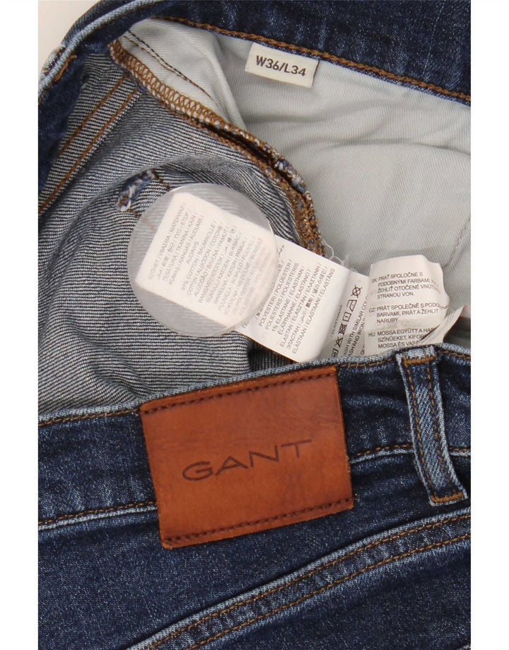 Jeans slim da uomo Gant W36 L30 cotone blu