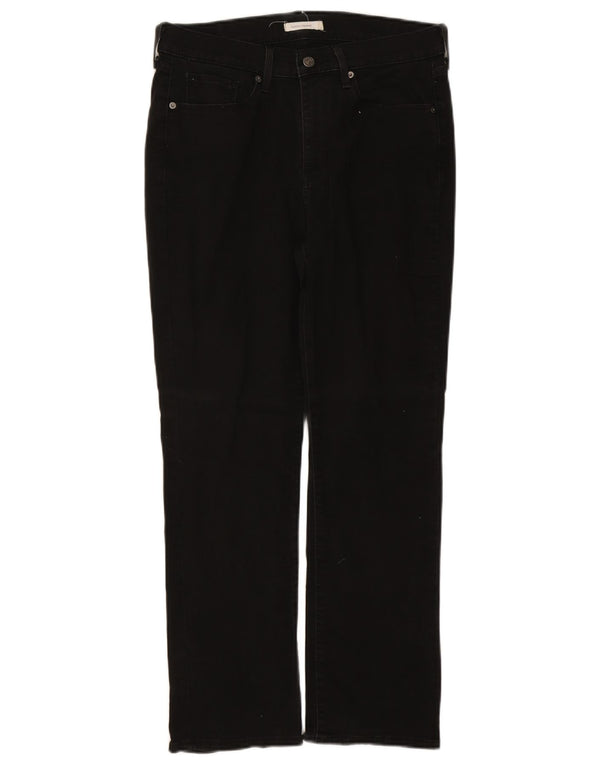Levi's Womens Classic Straight Jeans W31 L30 Black Cotton