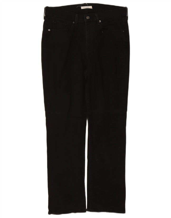 Jeans dritti classici da donna Levi's W31 L30 cotone nero