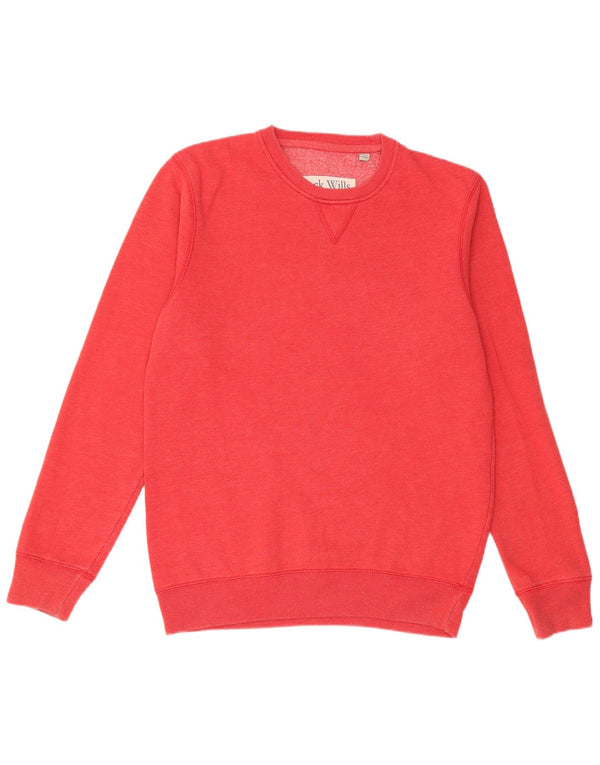 JACK WILLS Felpa grafica da uomo Maglione rosso medio in cotone