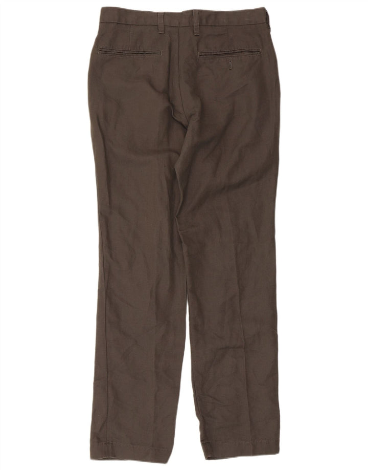 Pantaloni chino su misura da uomo Marks & Spencer W30 L31 Lino grigio