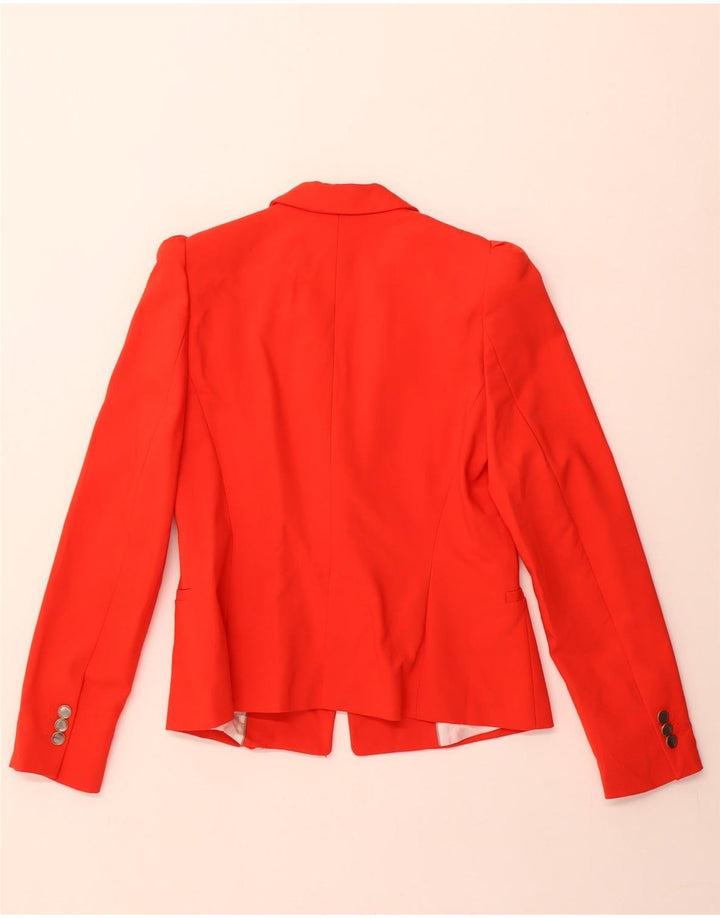 Giacca blazer a 1 bottone da donna Zara UK 38 acetato rosso medio