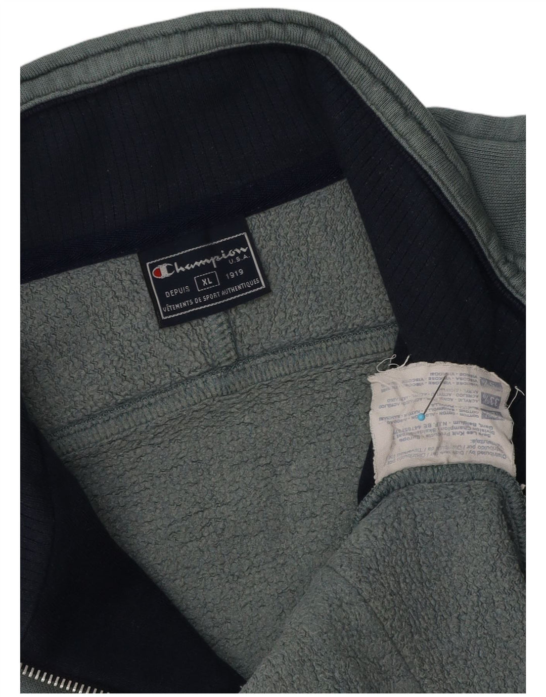 Giacca da tuta da uomo Champion XL in cotone blu