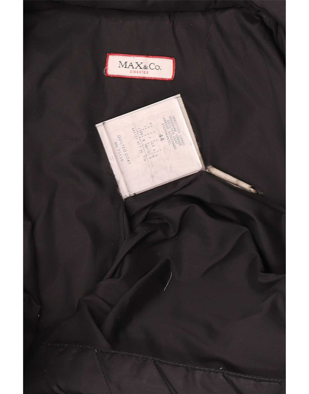 Cappotto imbottito da donna Max & Co. UK 12 medio nero in poliammide