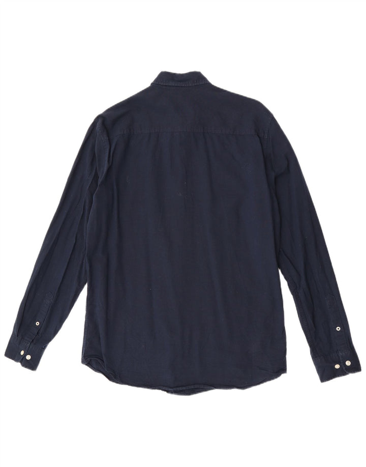 Camicia slim fit da uomo Jack & Jones in cotone blu navy medio