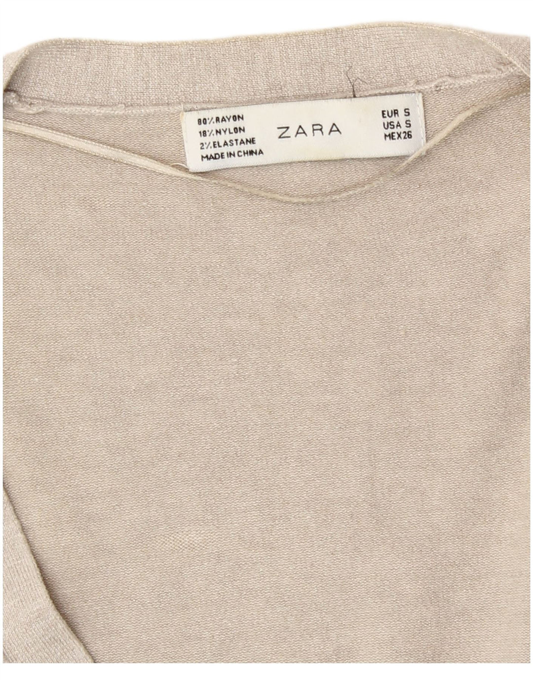 Maglione cardigan da donna Zara UK 10 piccolo grigio