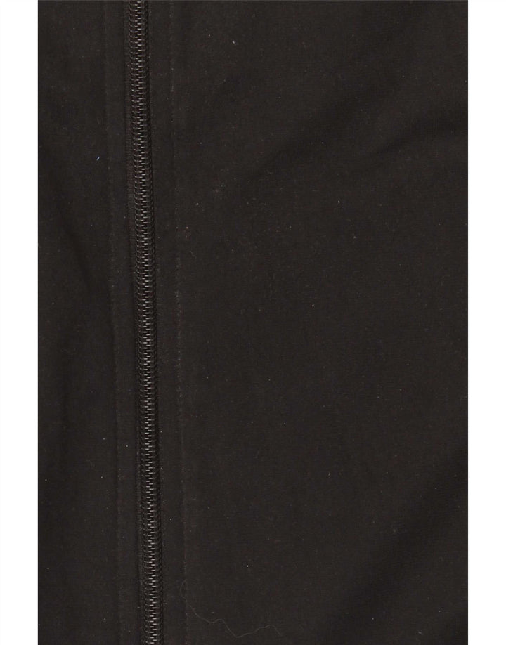 Giacca da ginnastica da uomo Adidas Large nera in poliestere