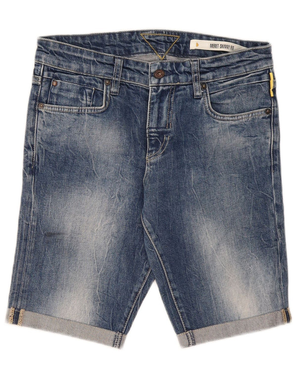 Pantaloncini di jeans skinny Meret da uomo Meltin' Pot W31 Cotone blu medio