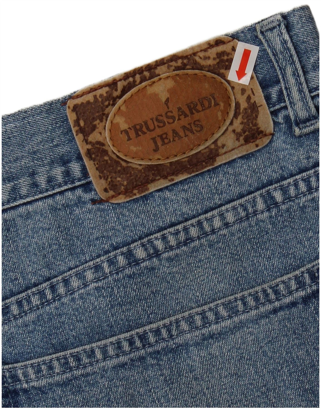 Jeans TRUSSARDI Uomo Tapered IT 56 3XL W42 L31 Blu Cotone