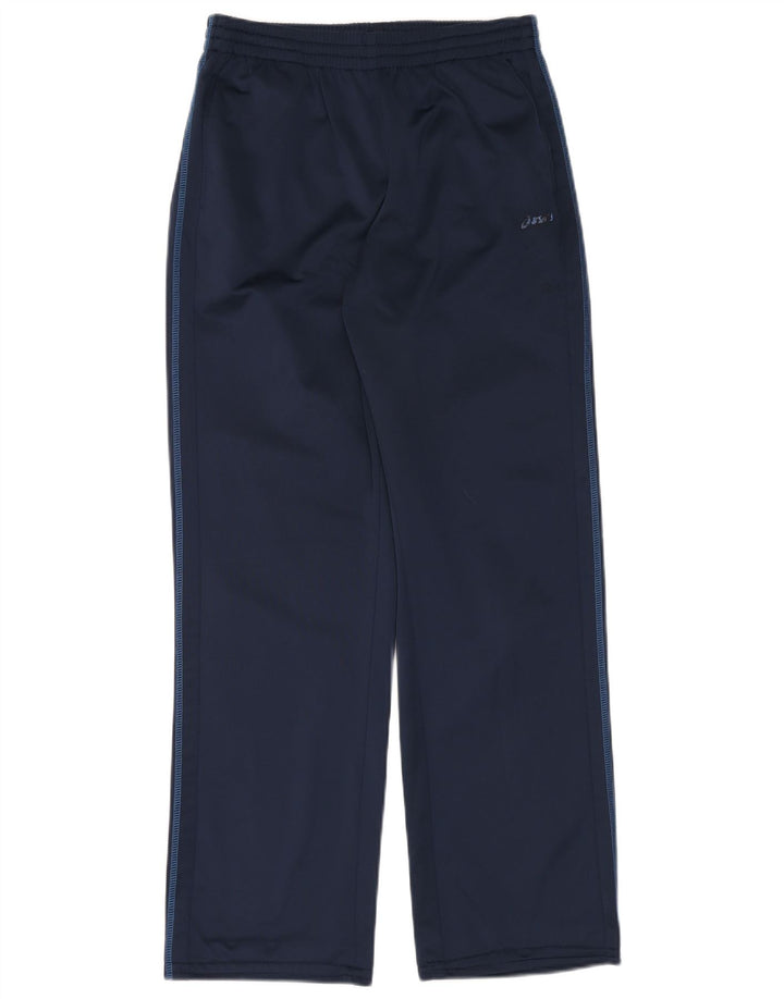Pantaloni da tuta ASICS da uomo grandi in poliestere blu navy
