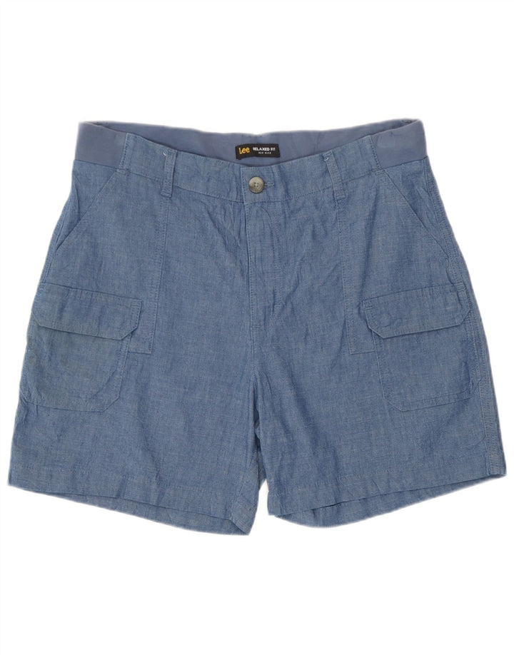 Pantaloncini cargo Lee da donna a vita media e vestibilità comoda, W34 grandi blu