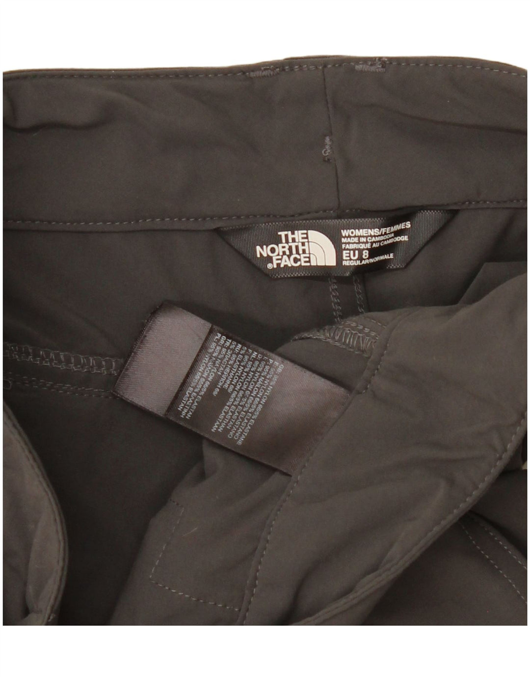 Pantaloncini cargo da donna The North Face W32 Large in nylon grigio