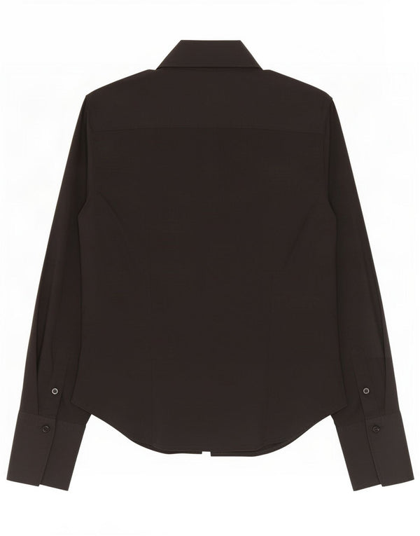 Camicia da donna Benetton UK 16 grande nera