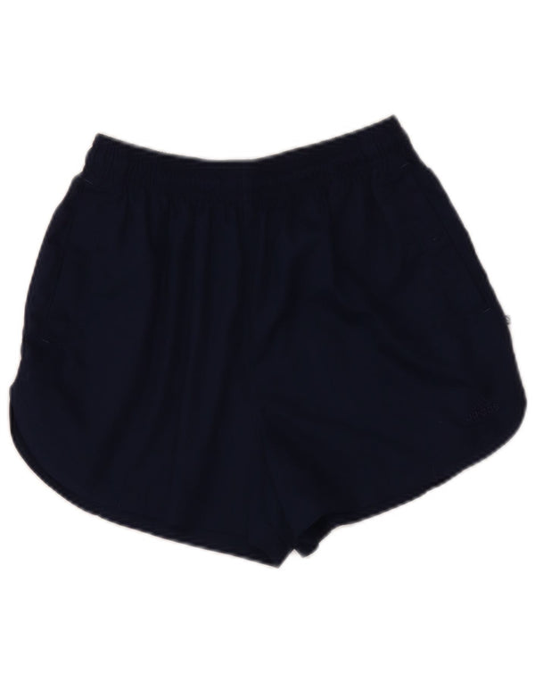 Pantaloncini sportivi Adidas da donna UK 12 medio blu navy poliestere