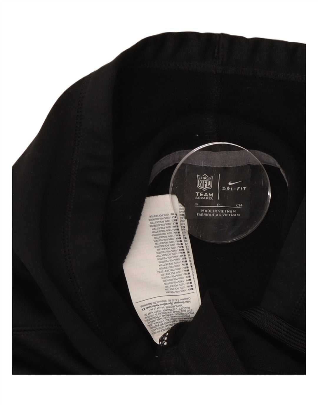 NIKE Felpa con cappuccio oversize da donna Las Vegas Raiders UK 10 piccola nera