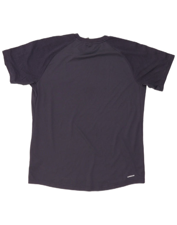 T-shirt Adidas Aeroready da uomo Top XL in cotone blu navy