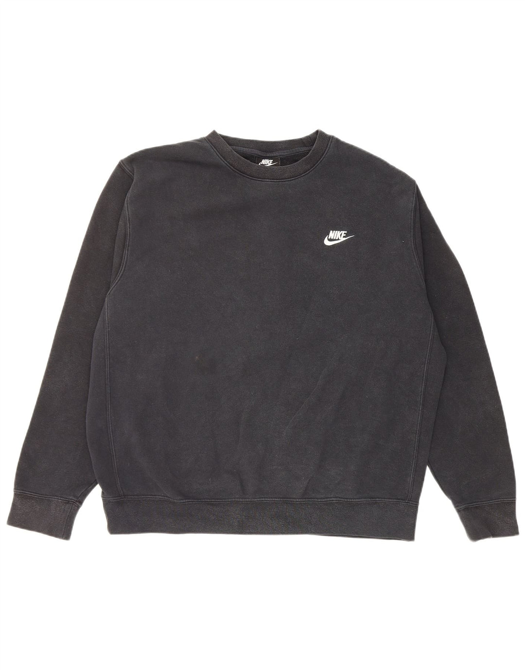NIKE Felpa da uomo Maglione grande in cotone nero