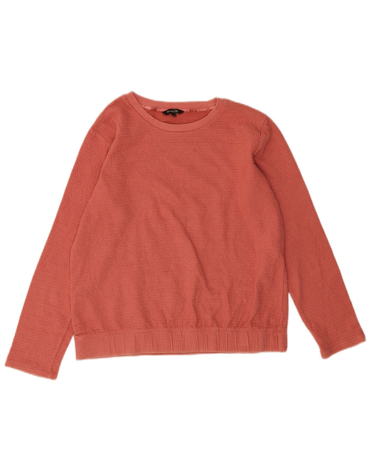 Felpa da donna Massimo Dutti Maglione UK 14 Cotone arancione medio