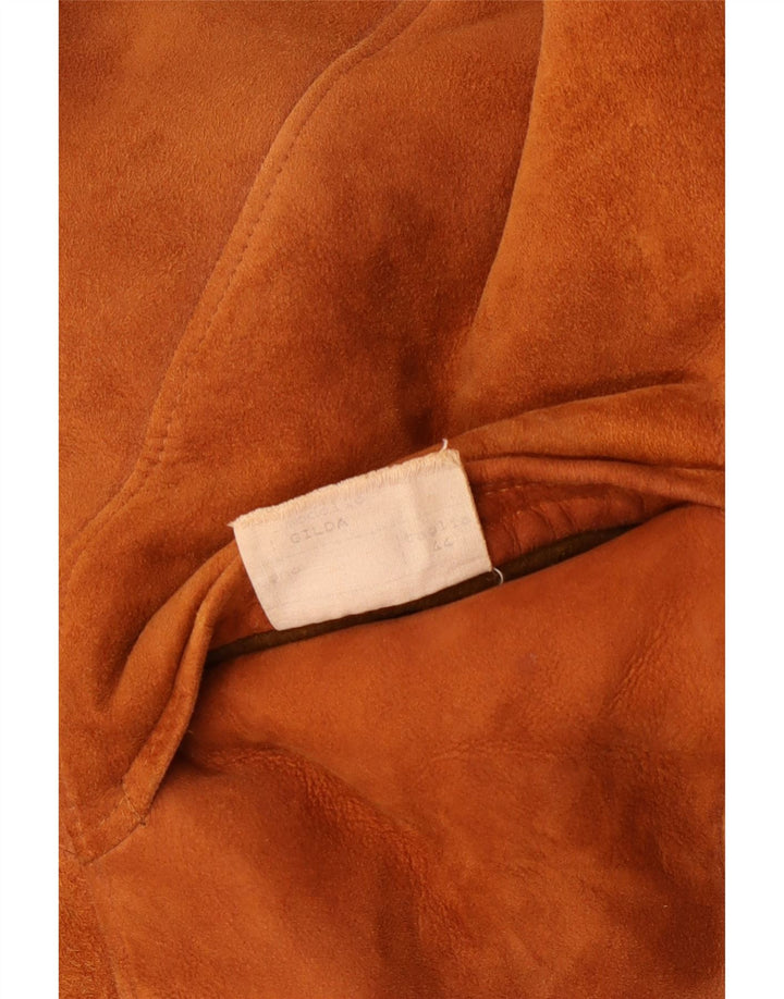 Cappotto in shearling vintage da donna IT 44 Shearling classico beige medio