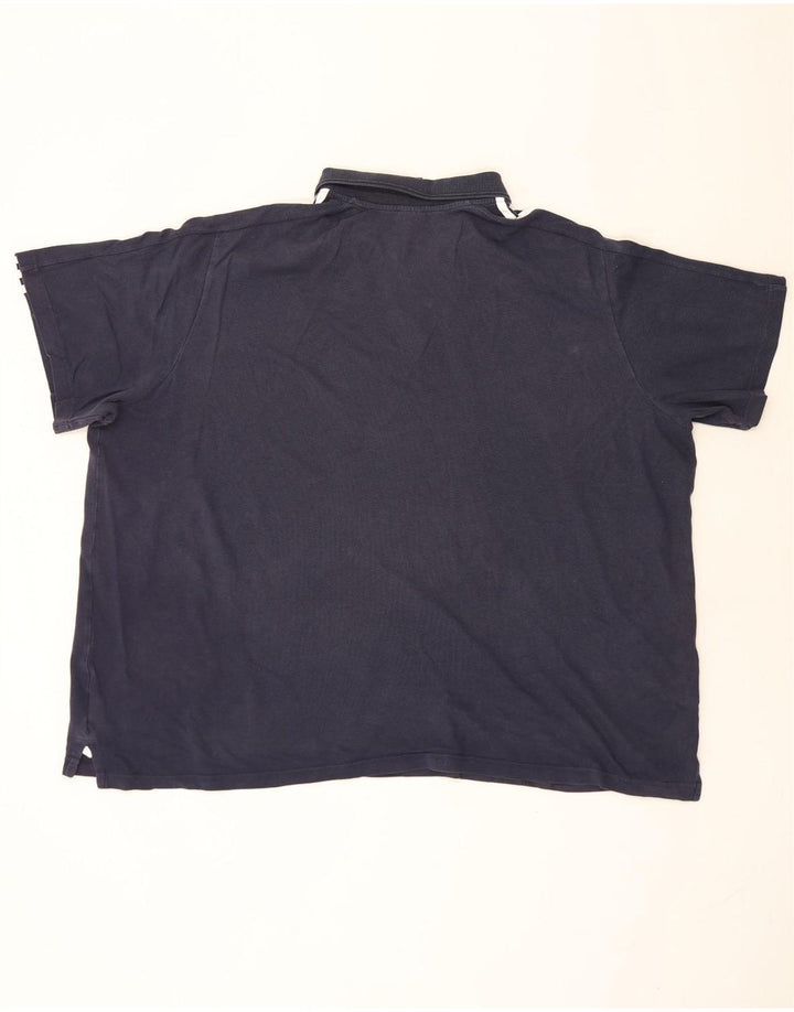 Polo Adidas da uomo 3XL in cotone blu navy
