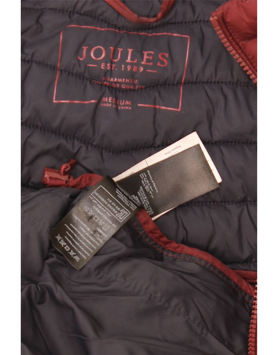 Giacca imbottita da uomo Joules UK 38 poliestere marrone medio