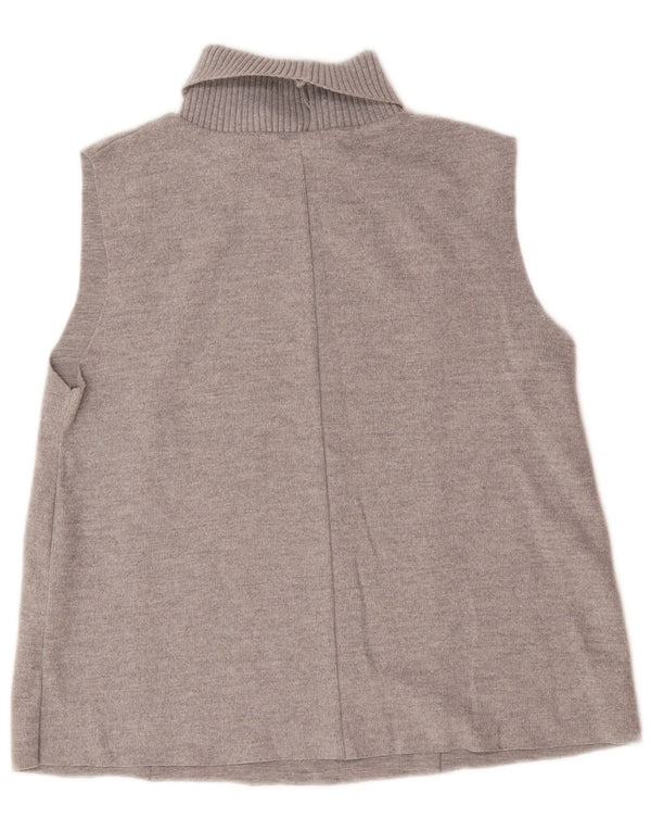 Canotta canotta da donna Zara UK 16 grande in cotone grigio