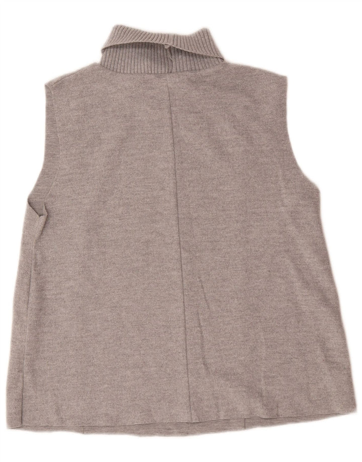 Canotta canotta da donna Zara UK 16 grande in cotone grigio